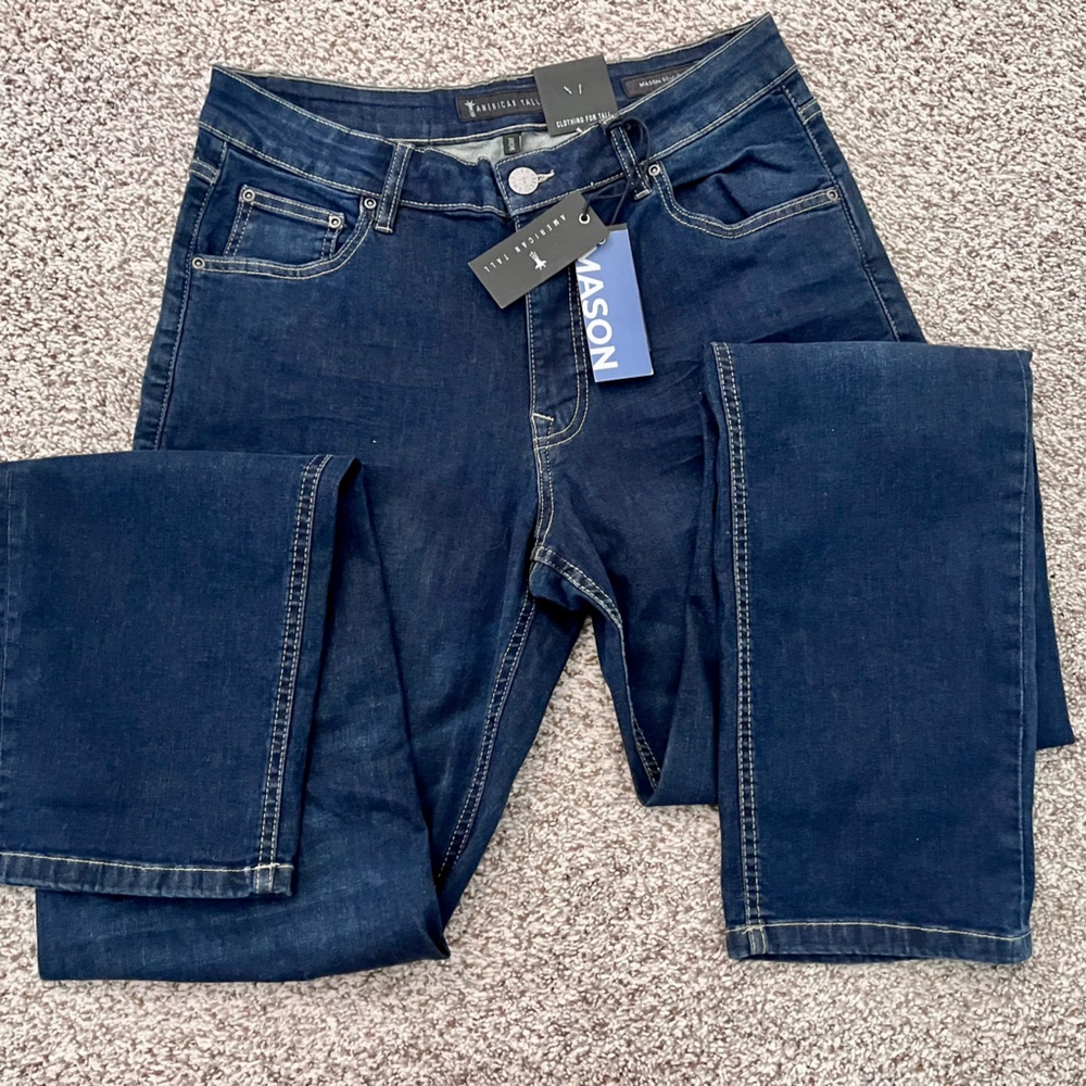 American Tall Mason Semi Relaxed Dark Blue Men’s Jeans. New With Tags. 30/36.